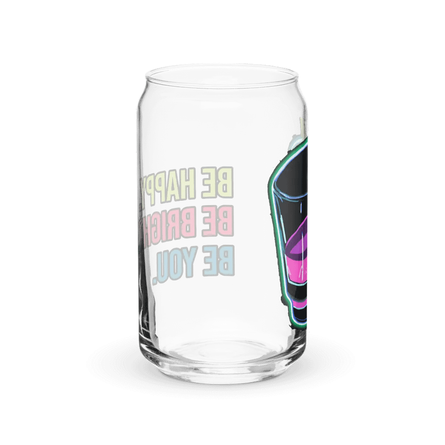 Cheers Neon Motivation Glass: BE HAPPY. BE BRIGHT. BE YOU. product image (10)