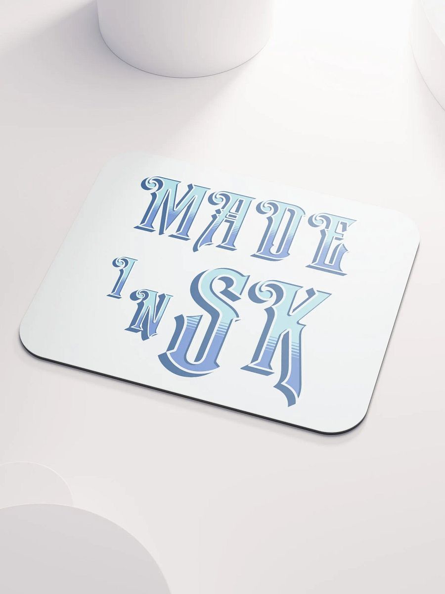 Made In SK Saskatoon Saskatchewan Blue Gradient Mouse Pad product image (3)