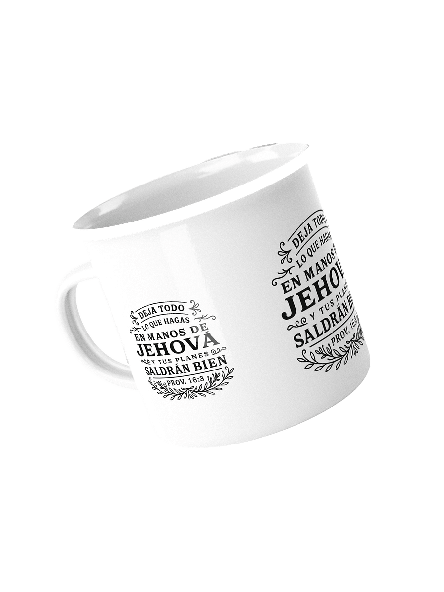 Taza Esmaltada “Deja todo en manos de Jehová" product image (2)