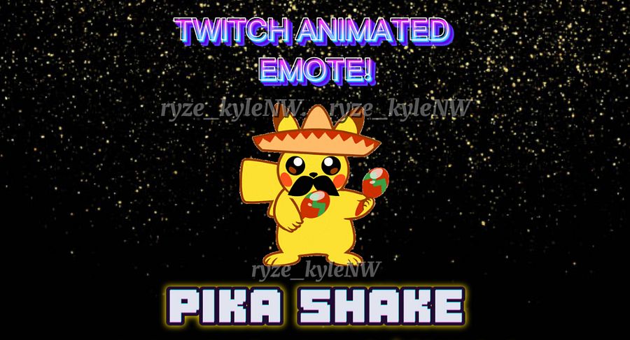 Twitch Animated Emote PIKA SHAKE product image (1)