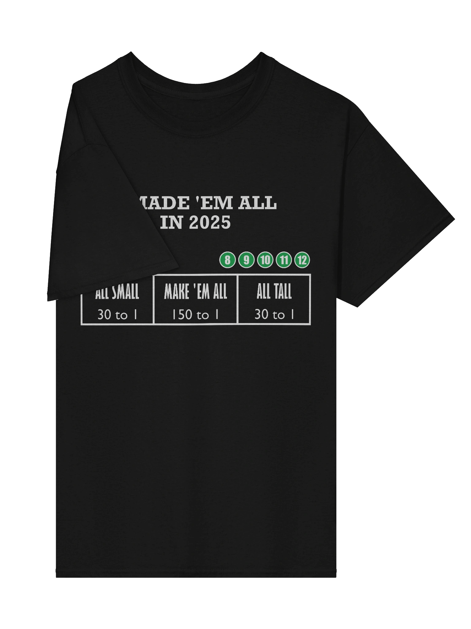 Made 'Em All 150 to 1 (T-Shirt) product image (26)
