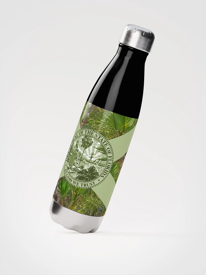 St Marks Camo Florida Flag Metal Water Bottle product image (2)