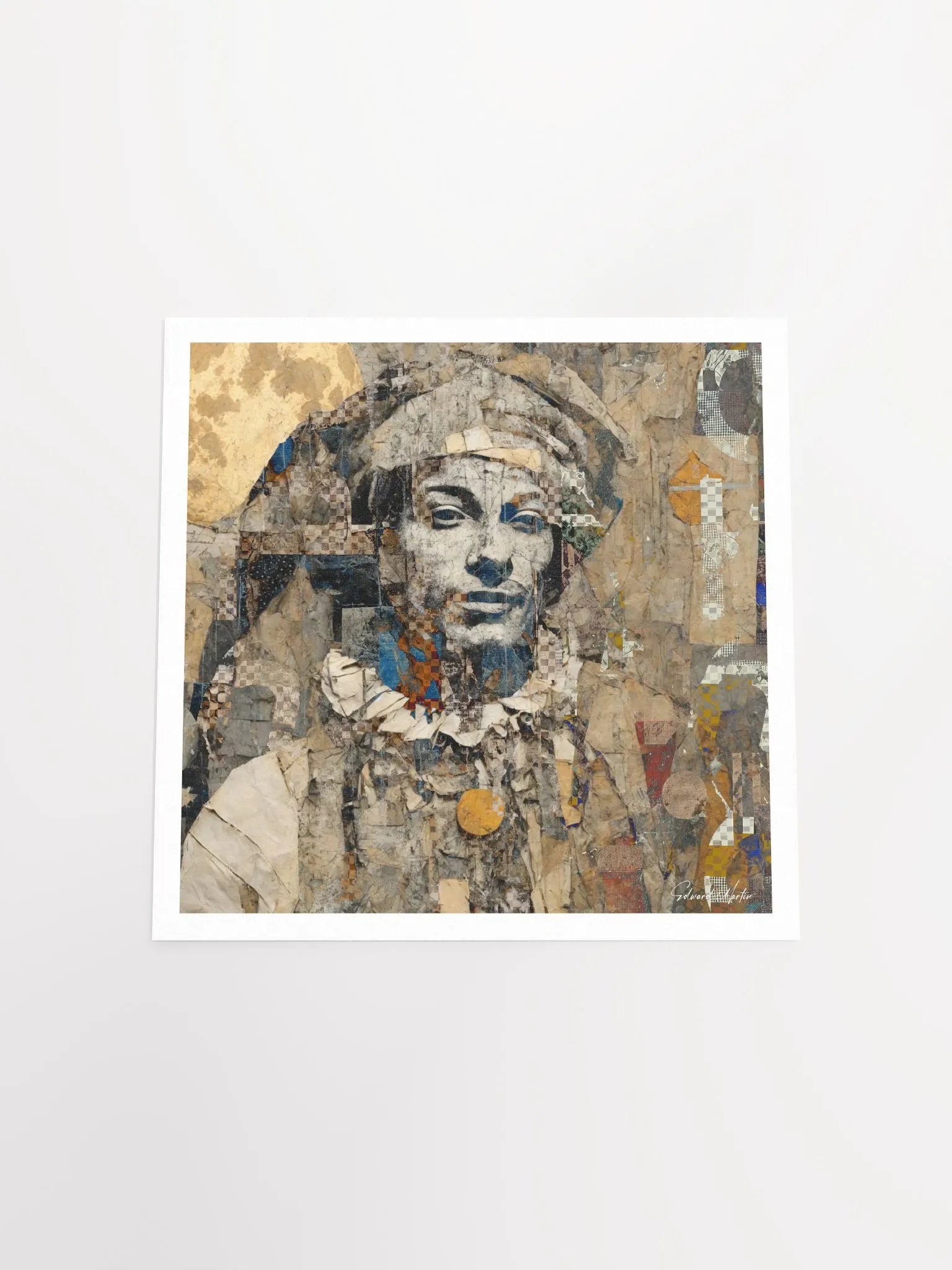 'To Laugh' by Edward Martin-Mixed Media Collage Print product image (5)