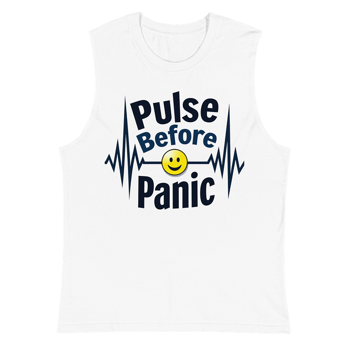 Pulse Before Panic ECG Muscle Tank product image (2)