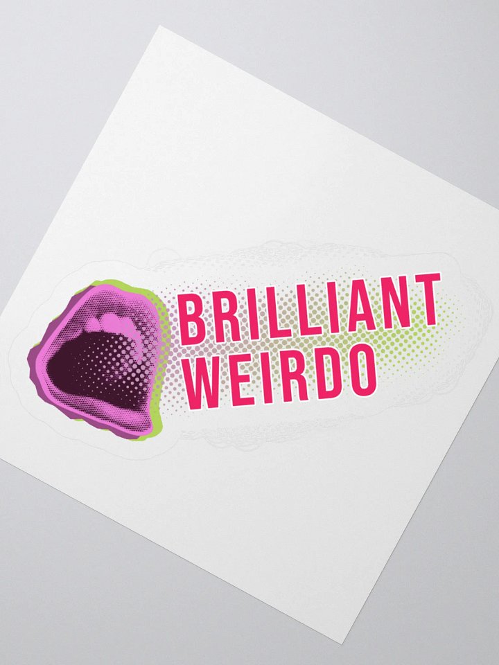 Brilliant Weirdo Sticker Yell product image (2)