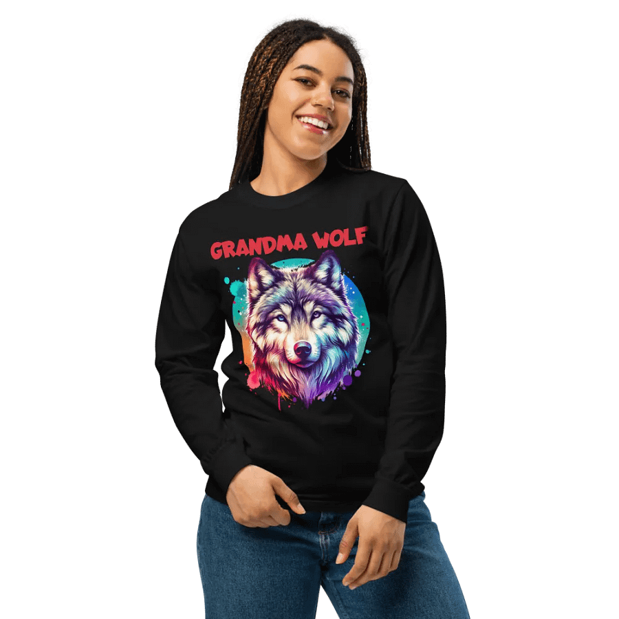 Grandma Wolf Long Sleeve Shirt product image (7)