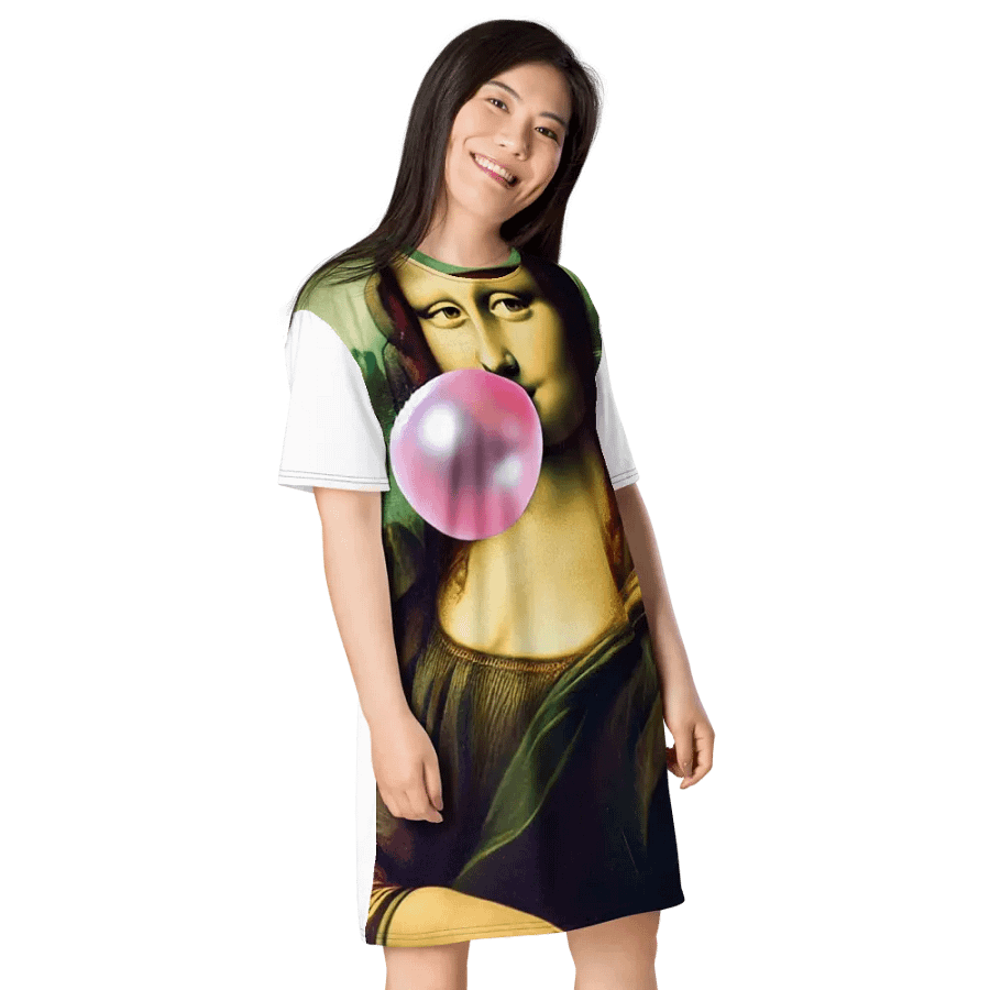 Miss Lisa Bubble Gum Masterpiece T-shirt Dress product image (4)