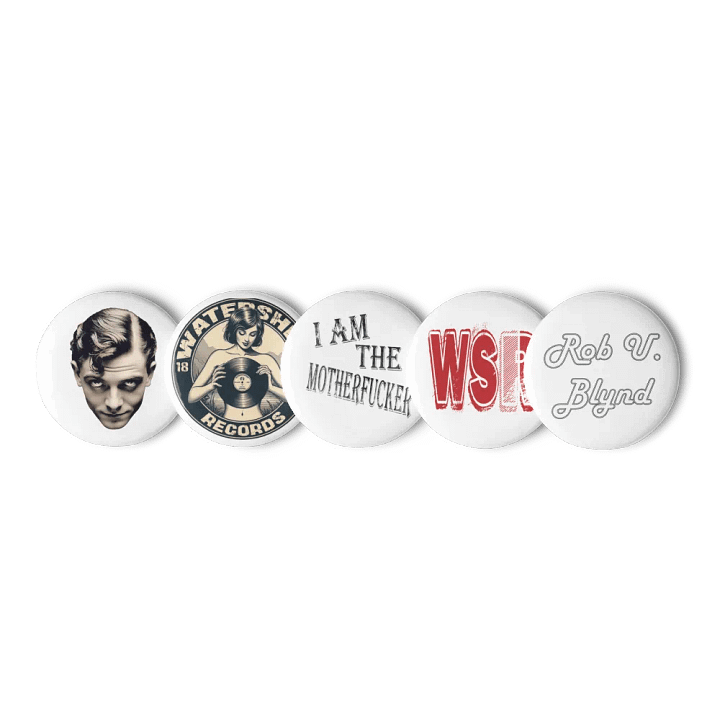 Watershed Records Pin Badge Set product image (1)