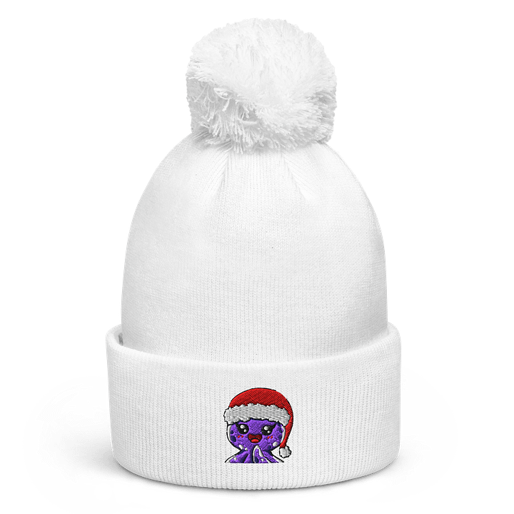 Inky Embroidered Christmas Pom Pom Hat product image (1)