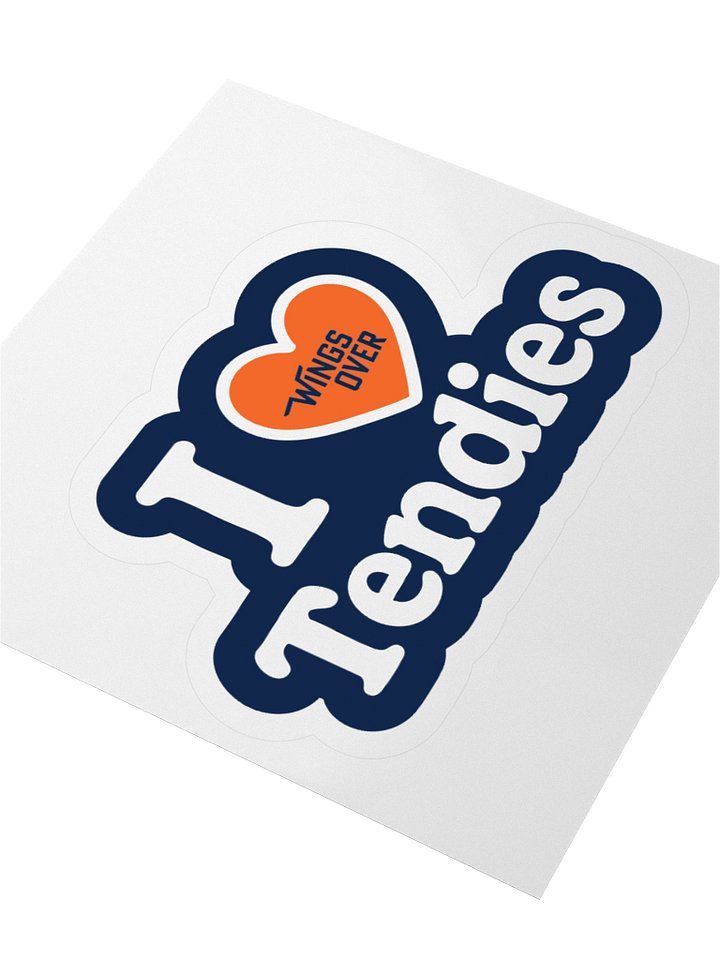 3 x 3 Sticker - I Love Wings Tendies product image (2)