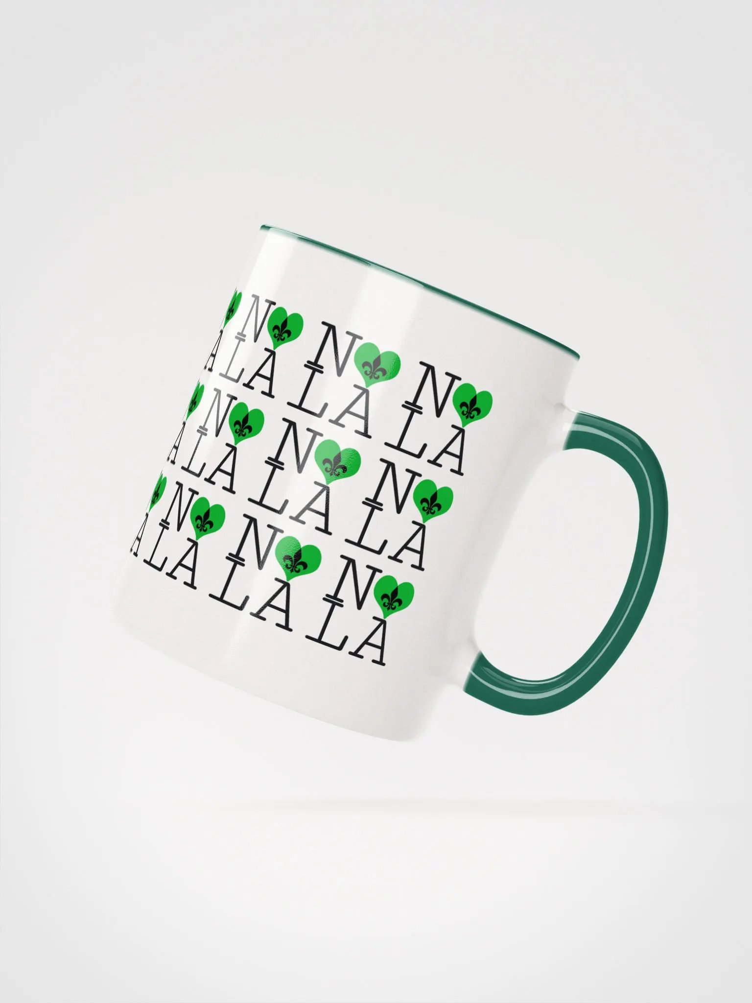 I LOVE NOLA **LEGACY COLOR MUG** (GREEN HEART INFINITY WALL) product image (27)