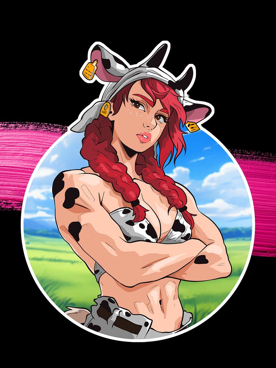 Anime Cow Sticker product image (1)