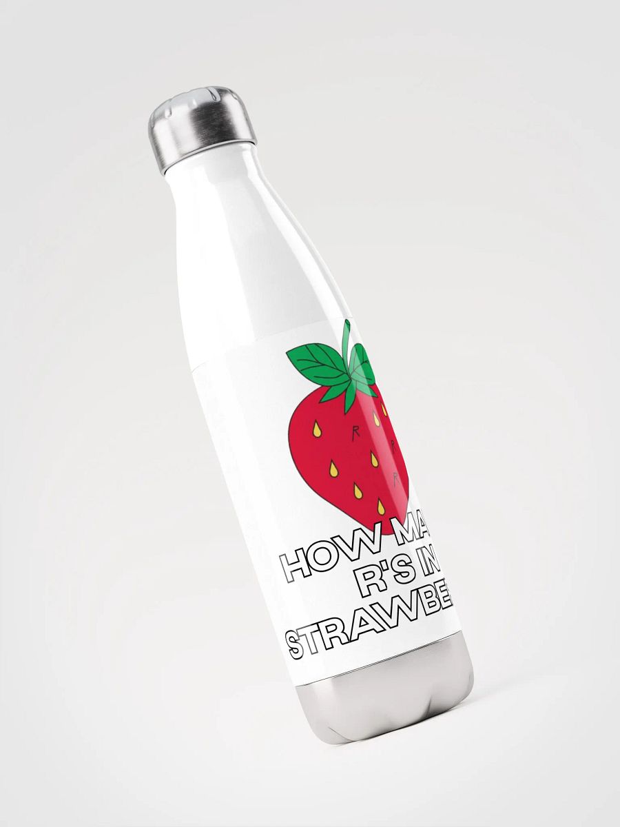 How Many R's in Strawberry? Water Bottle product image (3)