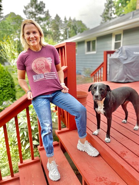 Background Noise Tee – Maroon Triblend product image (1)