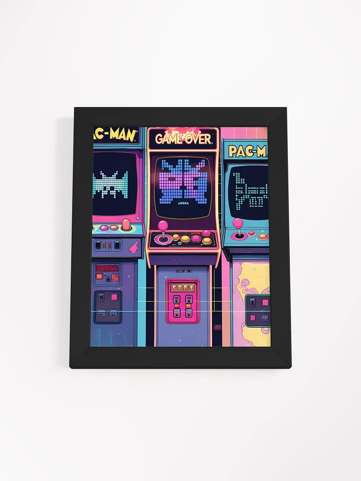 Retro Arcade Trio Framed Poster product image (1)