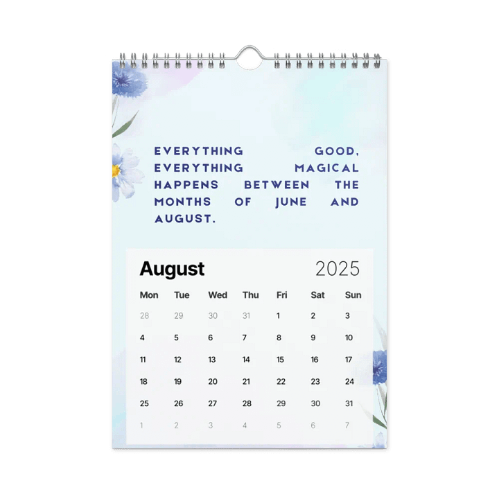 FLORAL INSPIRATIONAL QUOTES WALL CALENDAR 2025 product image (2)