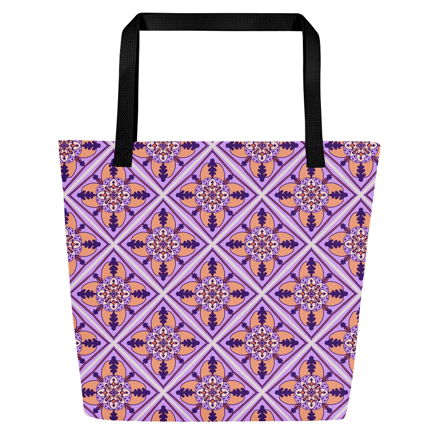 Detailed Symmetrical Pattern All Over Print Tote product image (1)