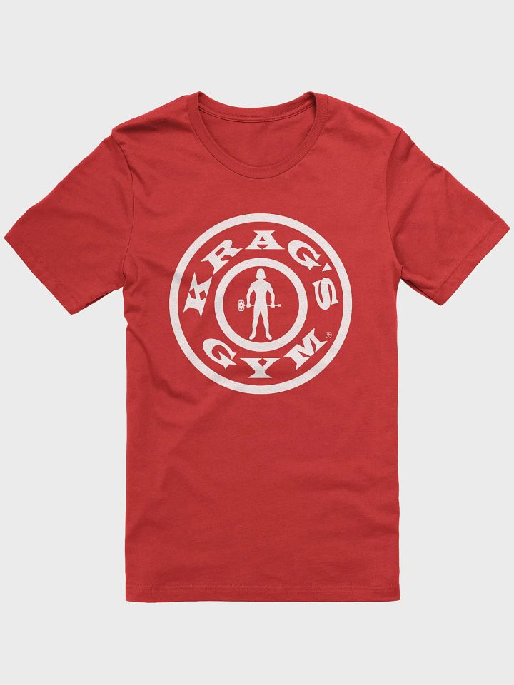 Krag's Gym T-Shirt (White Letter Bullseye) product image (2)