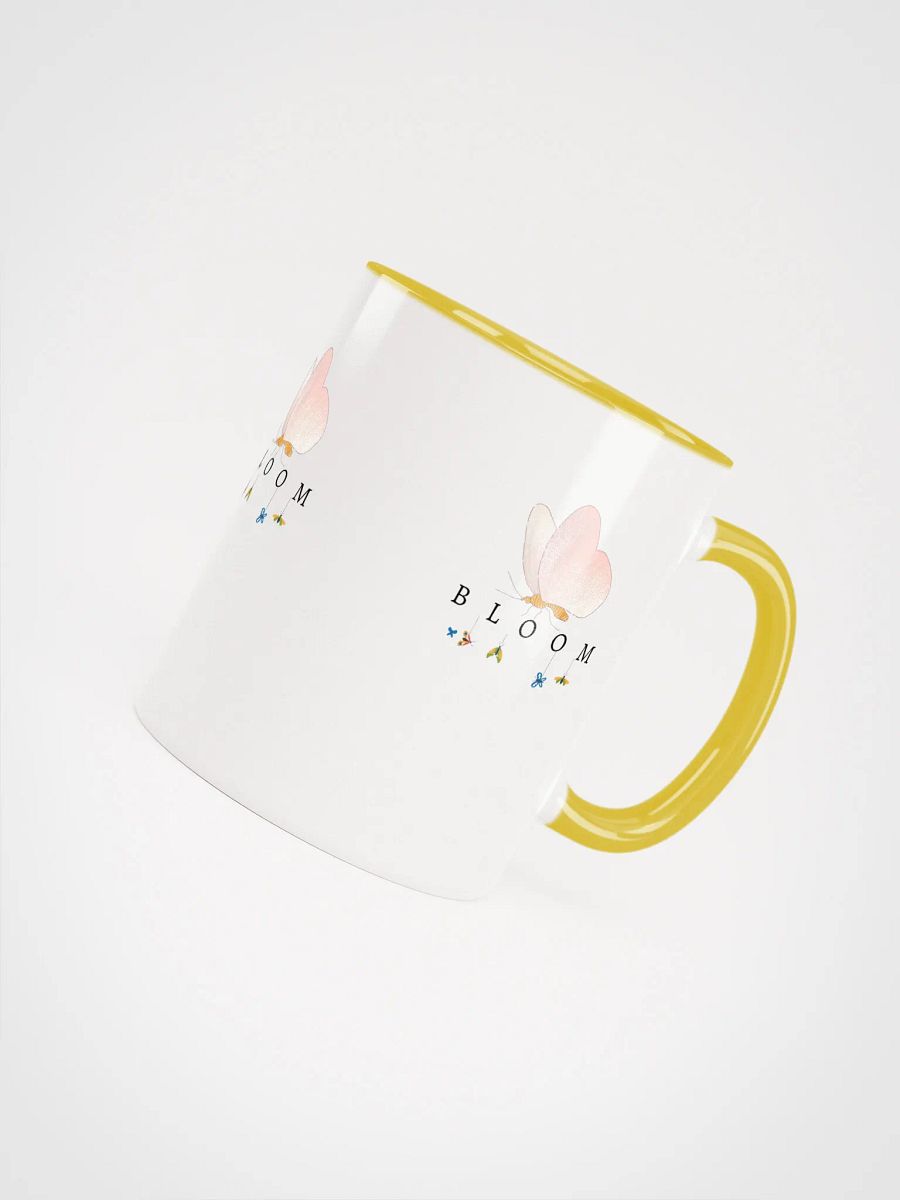 Bloom Butterfly Ceramic Mug - Yellow product image (4)