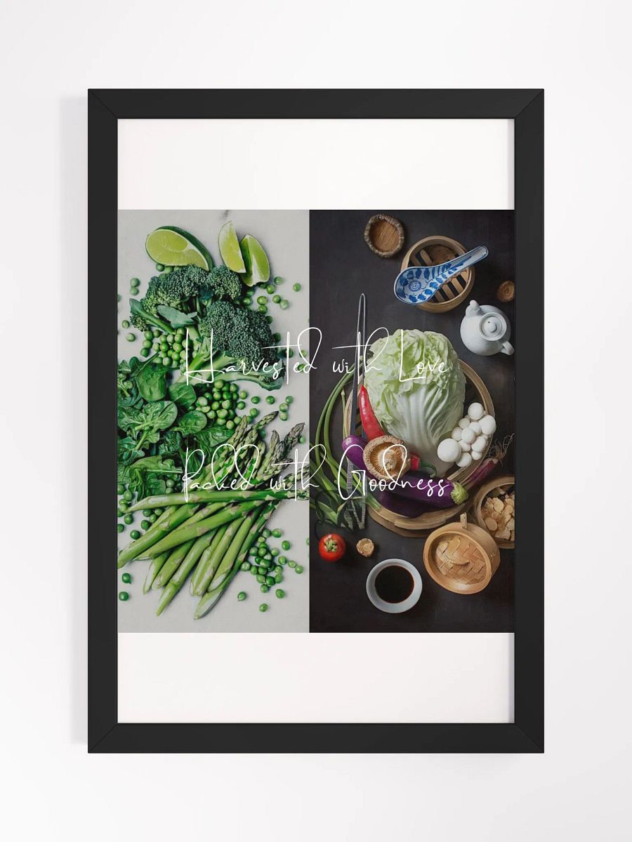 Wall Art Combined Vegetables Framed High-Quality Matte Poster (in) product image (1)