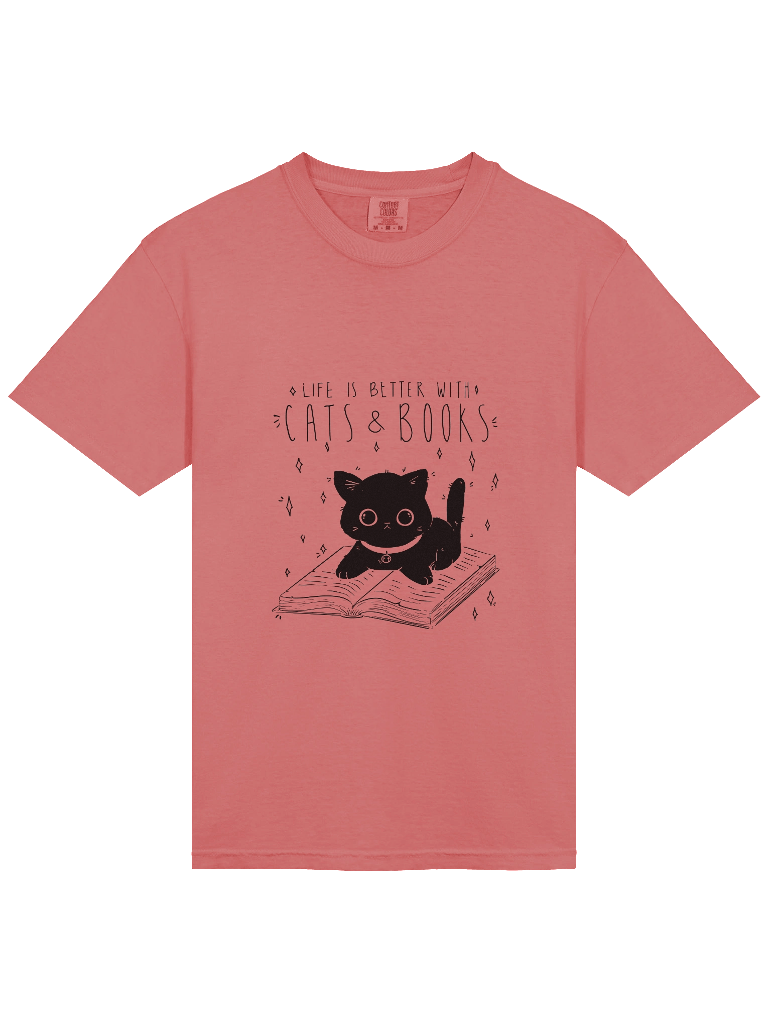Cats and Books Dyed T-Shirt product image (32)