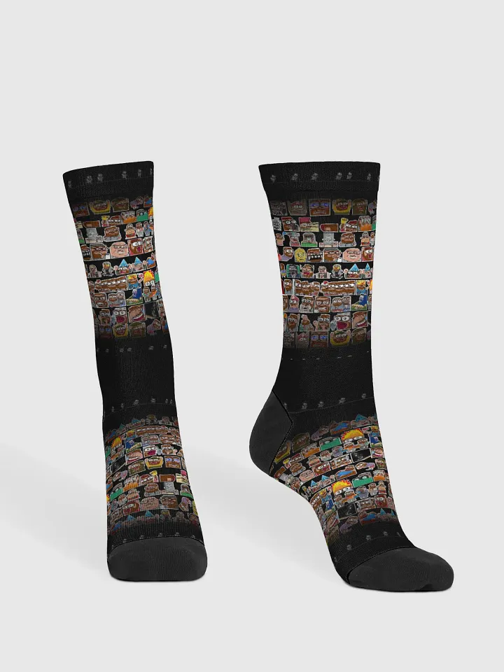 Premium Leopard emote collage socks product image (2)