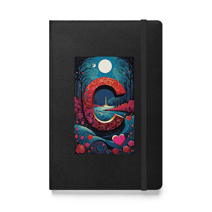 Valentine’s Monogram Letter C(6) Black Journal product image (1)