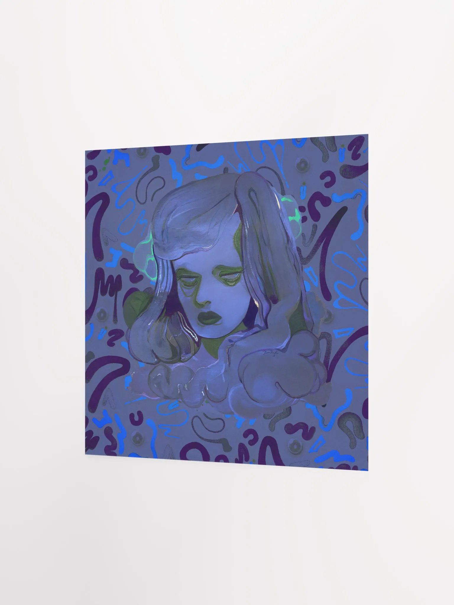The Sea in Her Eyes Square Matte Print product image (8)