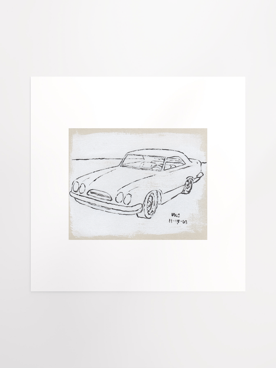 White Car #3 Print product image (2)