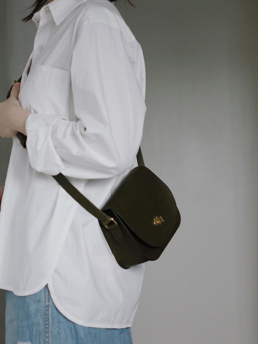 Vegetable Tanned Leather Saddle Bag product image (6)