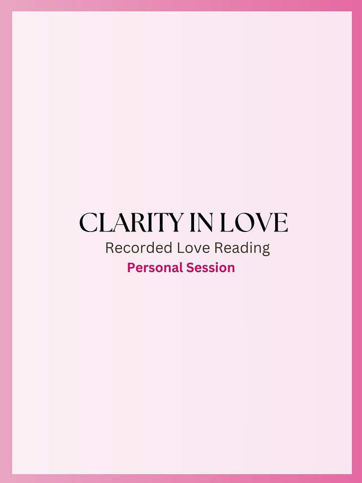 Clarity In Love | Recorded Love Tarot Reading product image (1)
