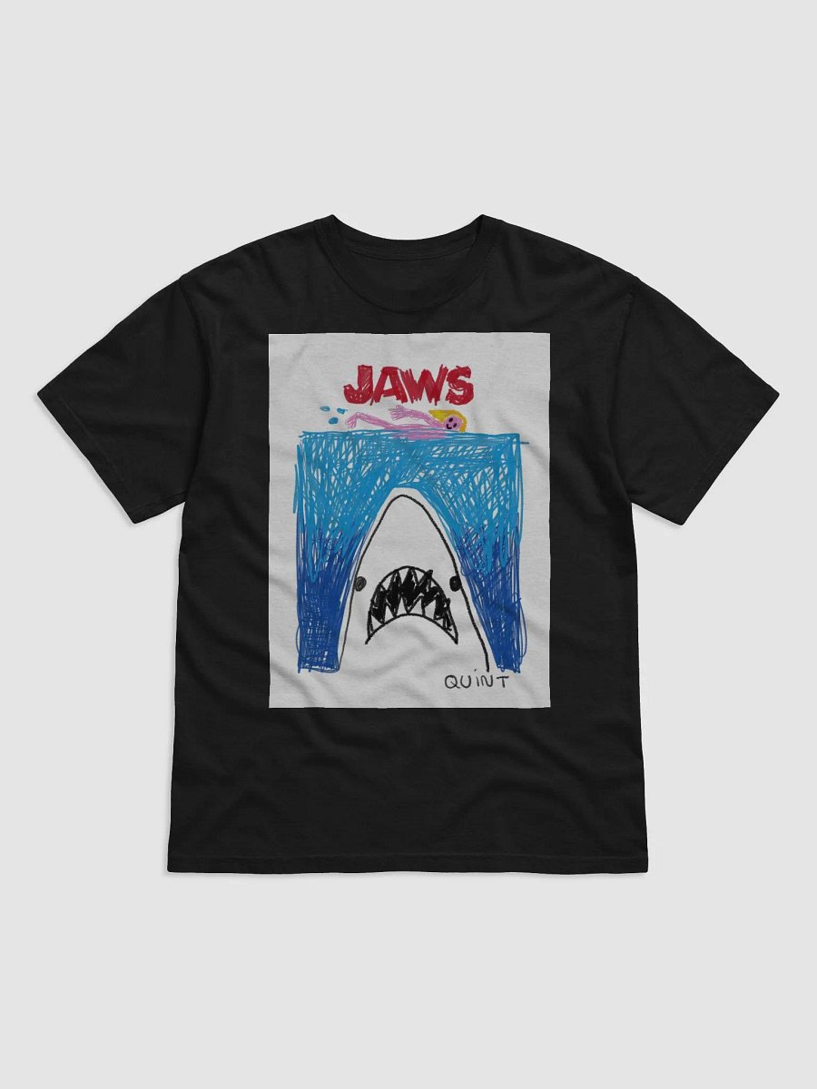 🦈 "JAWS" – Shark CreepyKids Horror Unisex Art Print Tee 💀 product image (1)