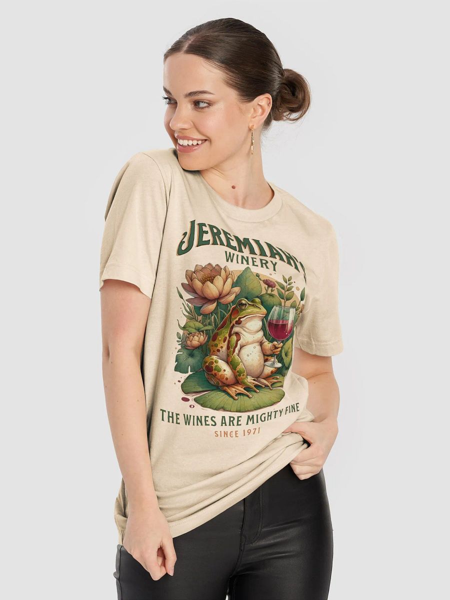 Funny Wine Lover Jeremiah's Winery Bullfrog T-shirt product image (54)