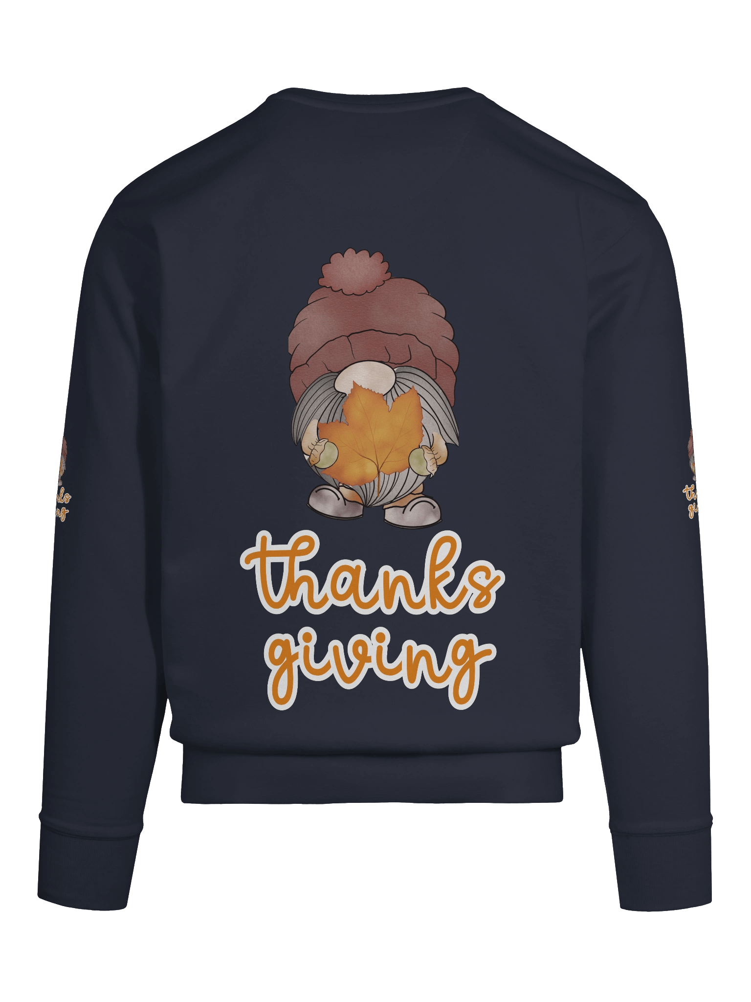 Thanksgiving Gnome Sweatshirt – Cute Autumn Leaf Design product image (113)