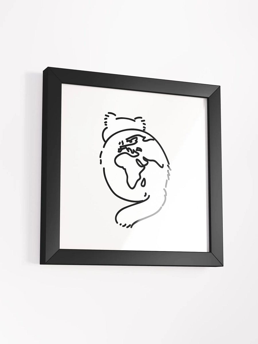 Planet Manul Africa & Europe - Framed Print product image (9)