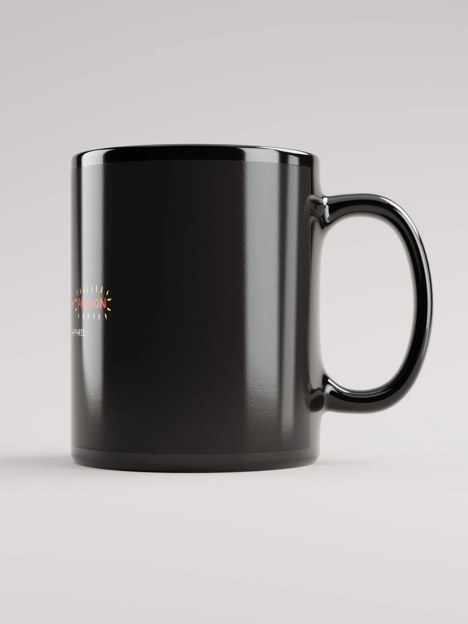 'Compassion' Black Glossy Mug product image (1)