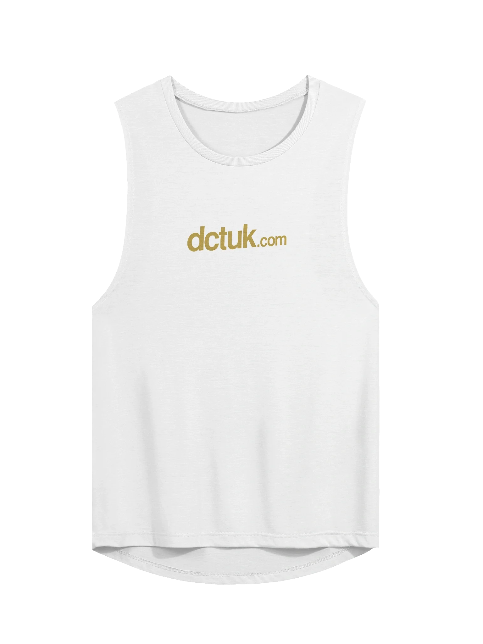 DCTUK Women's White Flowy Muscle Tank product image (1)