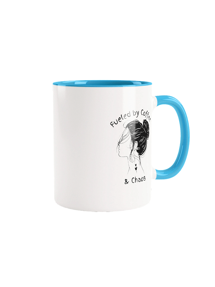 Messy Bun Mama – “Fueled by Coffee and Chaos” Ceramic Mug product image (2)