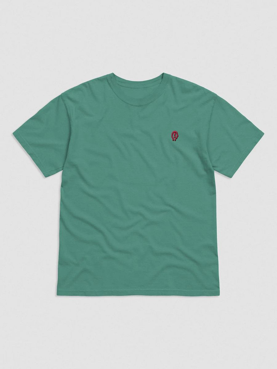 EXCLAIMING MENTALLY (L.C., rose) embroidered garment dyed tee product image (33)