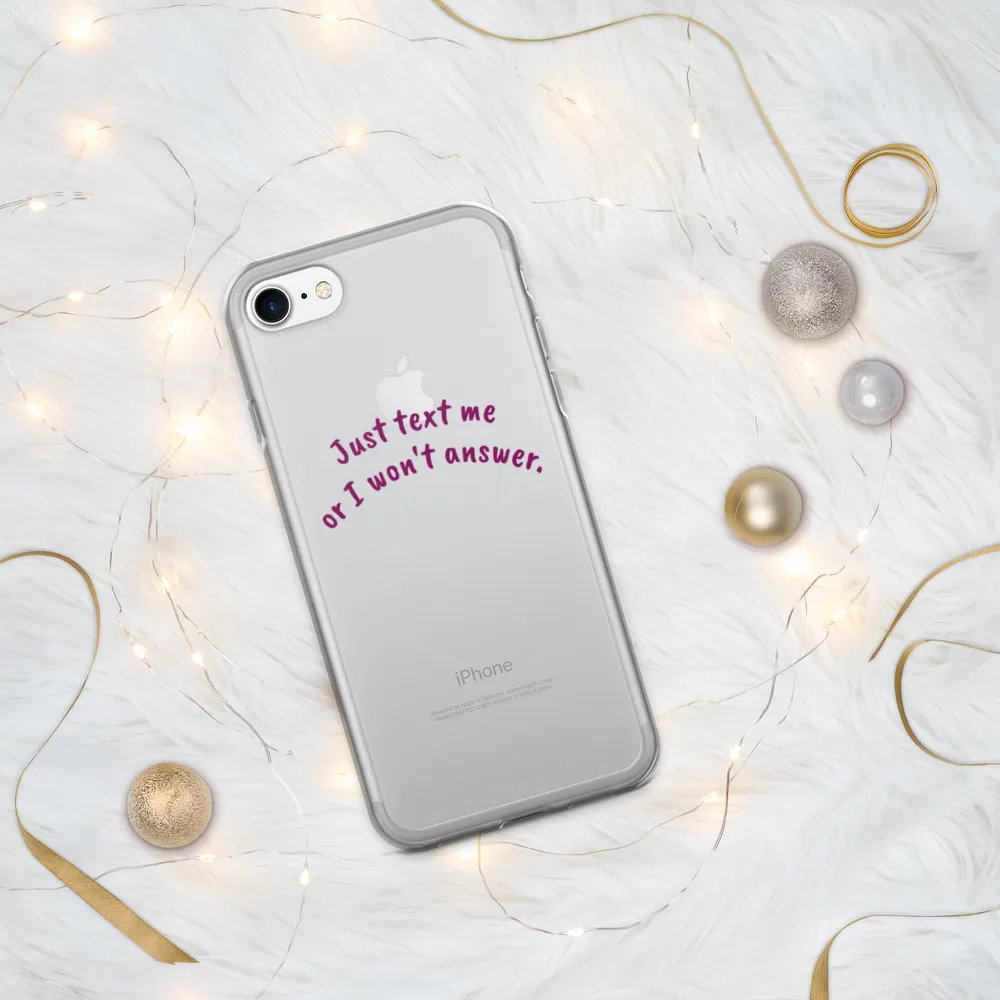 Handwritten Vibe Clear iPhone Case product image (334)