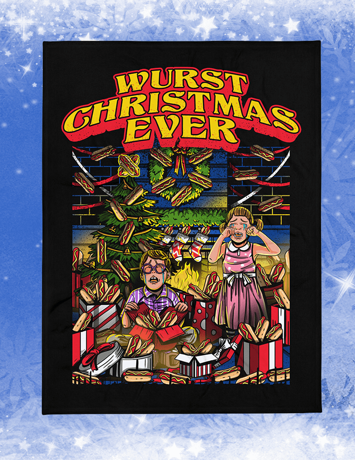 Wurst Christmas Ever Throw Blanket product image (1)