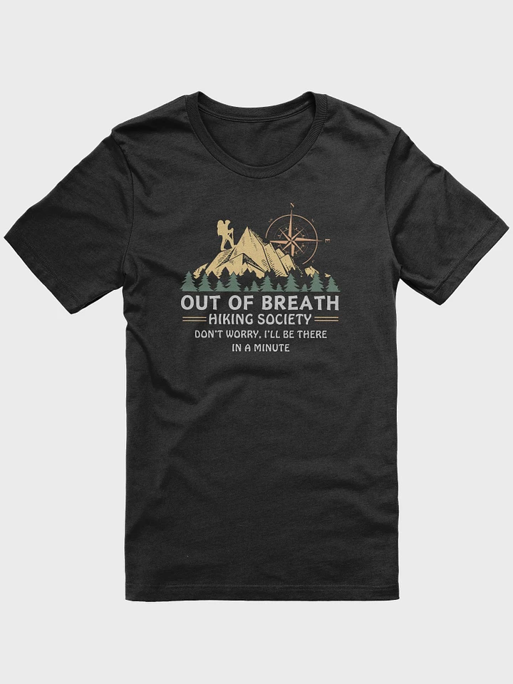 Out of Breath Hiking Society Dark Unisex Jersey Short Sleeve Tee product image (1)