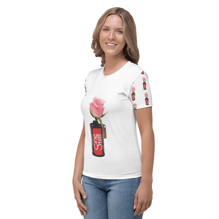 Cinestill Rose Baby Doll T-Shirt (Sleeve Print) product image (2)