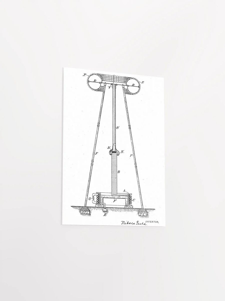 Tesla Patent Poster product image (3)