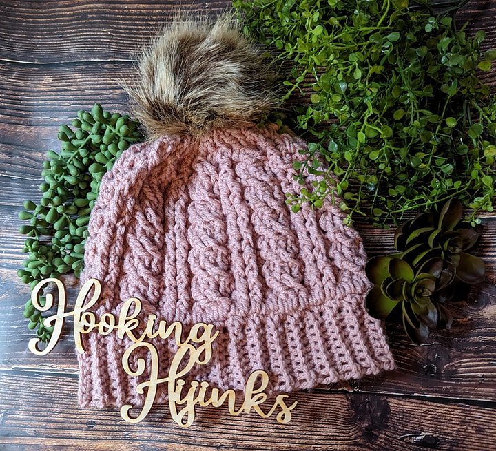Cabled Hat - Rose product image (1)