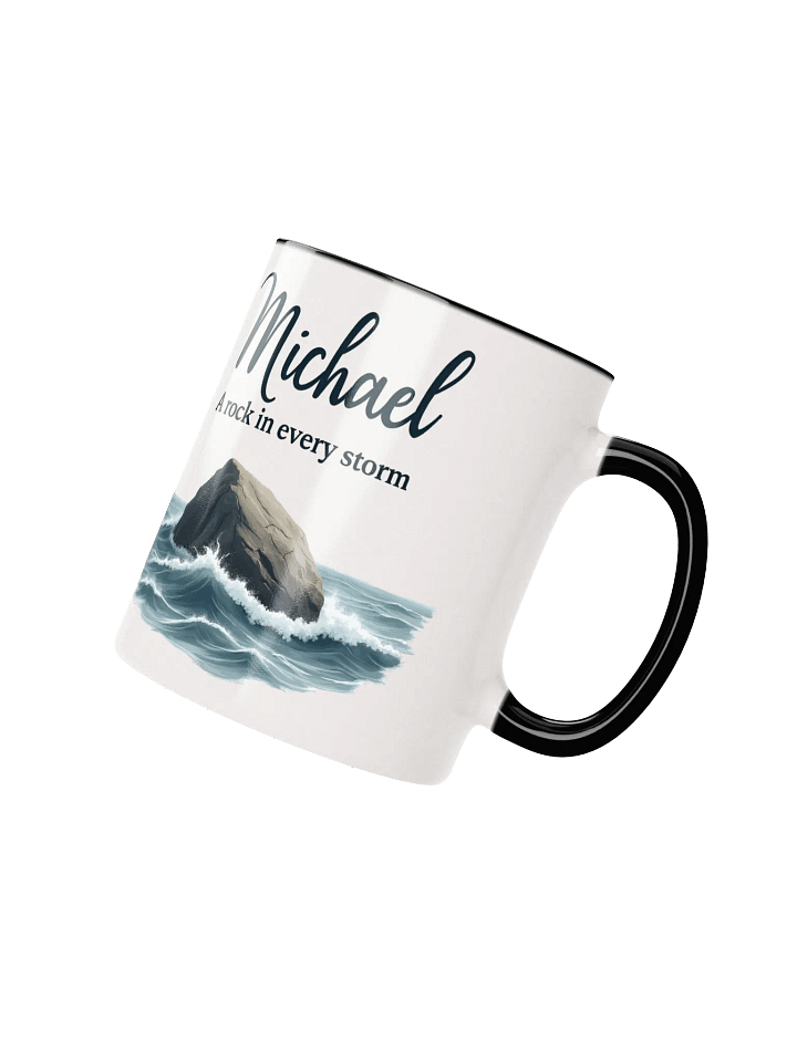 Michael, A Rock in Every Storm: The Mug That Inspires Strength product image (2)