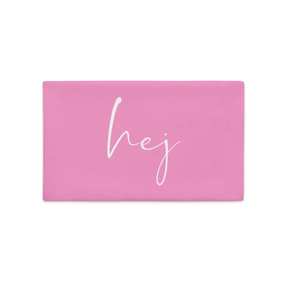 Hej SCANDI STATEMENT - Pink PREMIUM Pillow Case product image (2)
