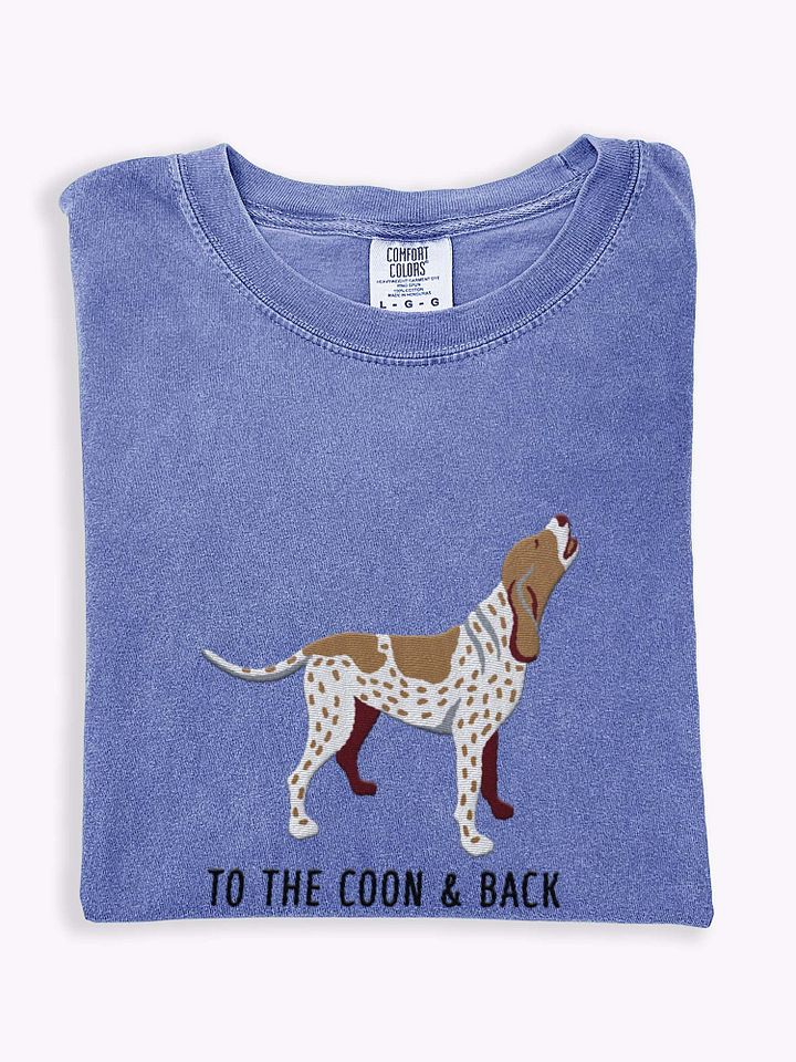 To the Coon and Back T-Shirt(Embroidered) of a Redtick Coonhound product image (1)