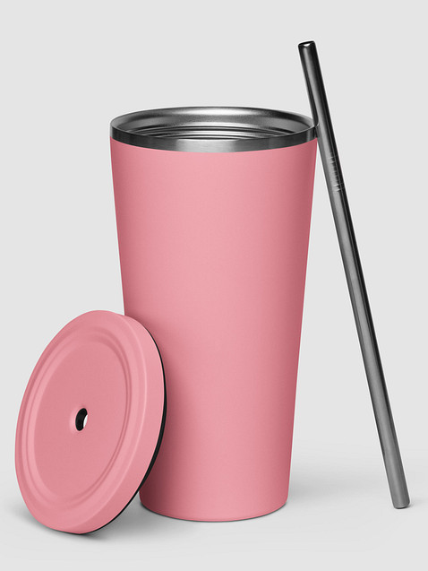 Photo showing Insulated Tumbler with a Straw