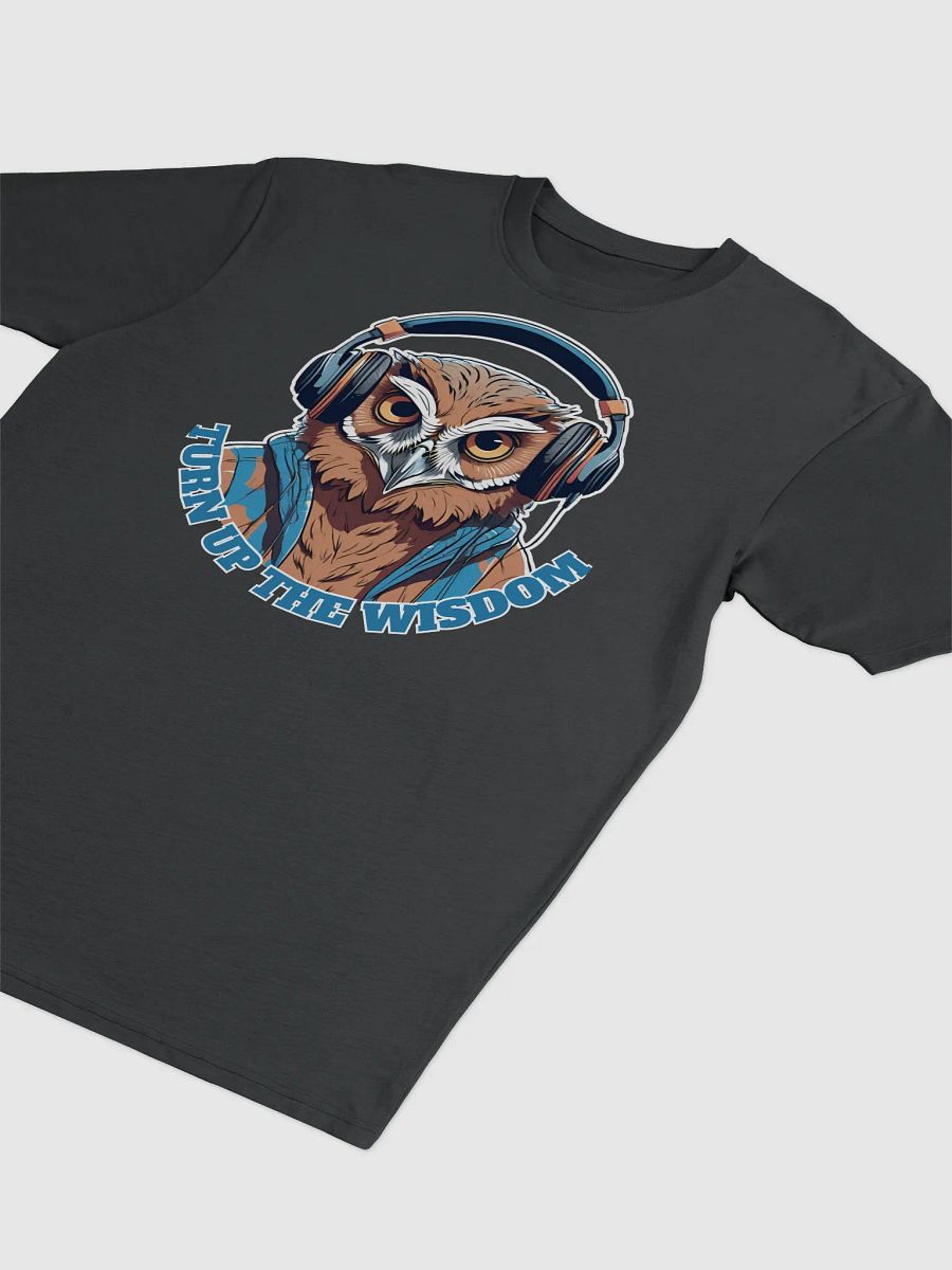 Turn Up The Wisdom Owl Wearing Headphones T-shirt product image (3)